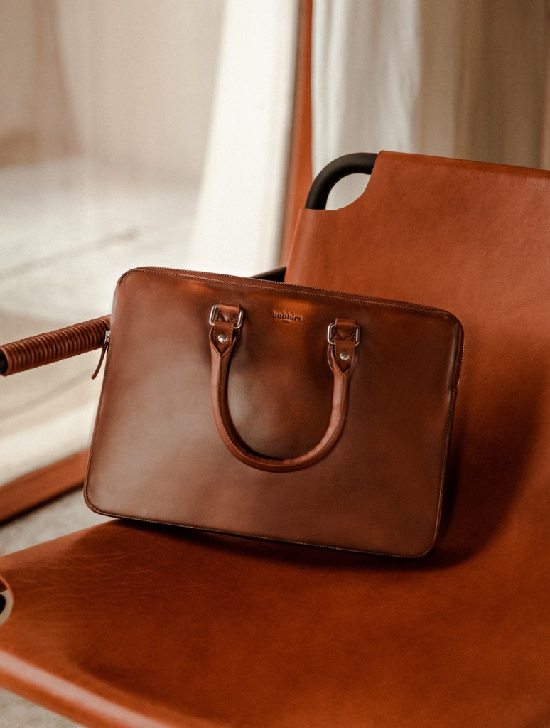 Maletines Business : Cambon - Cognac Patina