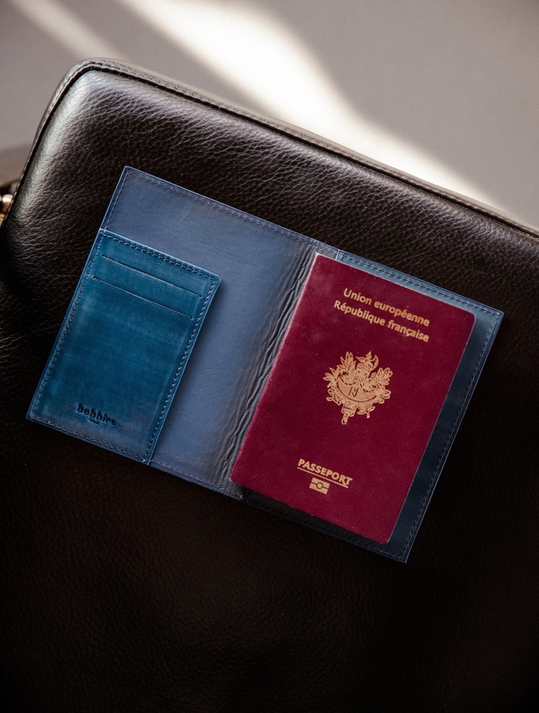 Pequeña Marroquinería : Rio - Navy Patina