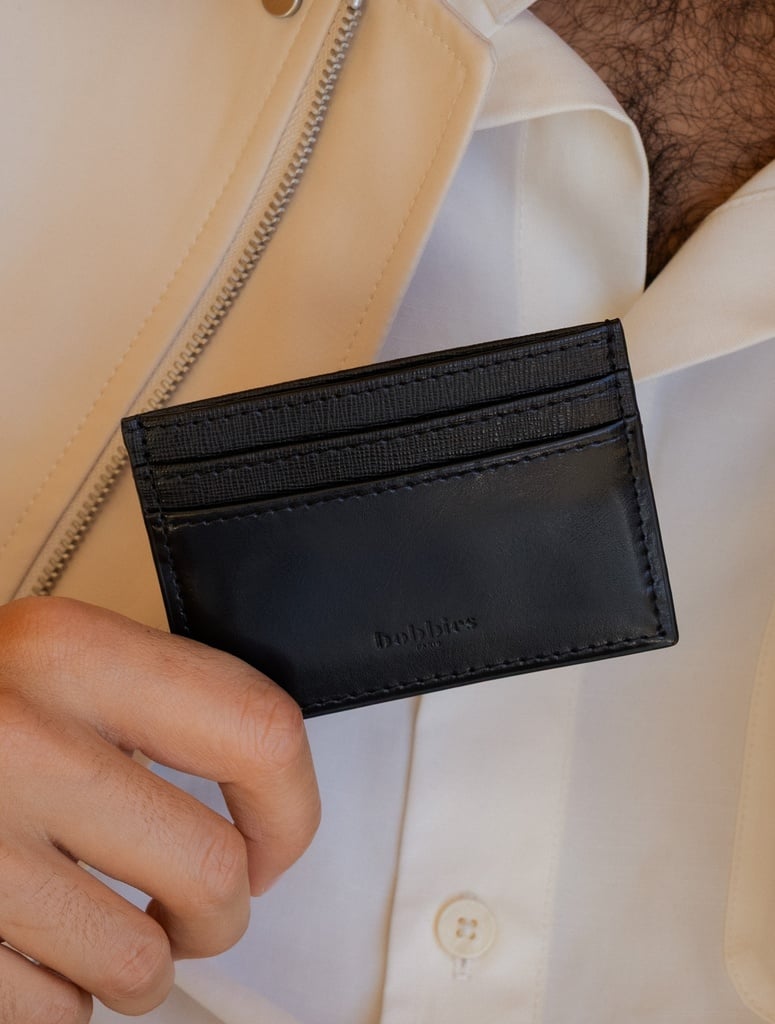 Small Leather Goods : Jasper - Dark Black