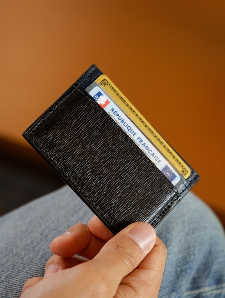 Small Leather Goods : Jasper - Ink Black