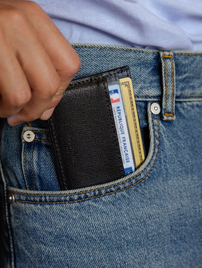 Small Leather Goods : Jasper - Ink Black