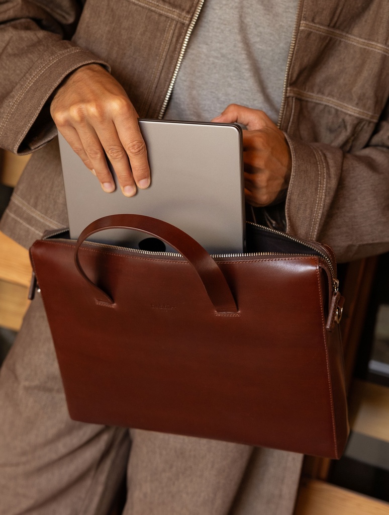 Briefcases : Soma - Mahogany