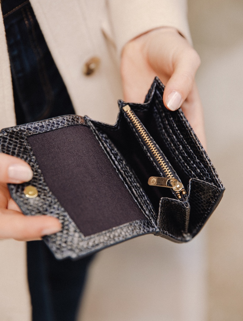 Small Leather Goods : Capri - Venomous Blue