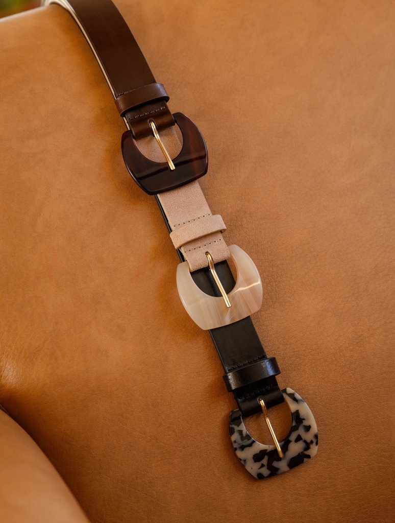 Belts : Ischia - Dark Black