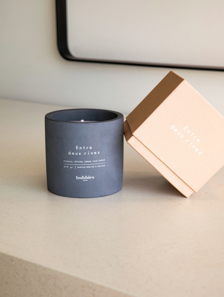 Kerzen  : Candle - Slate Blue