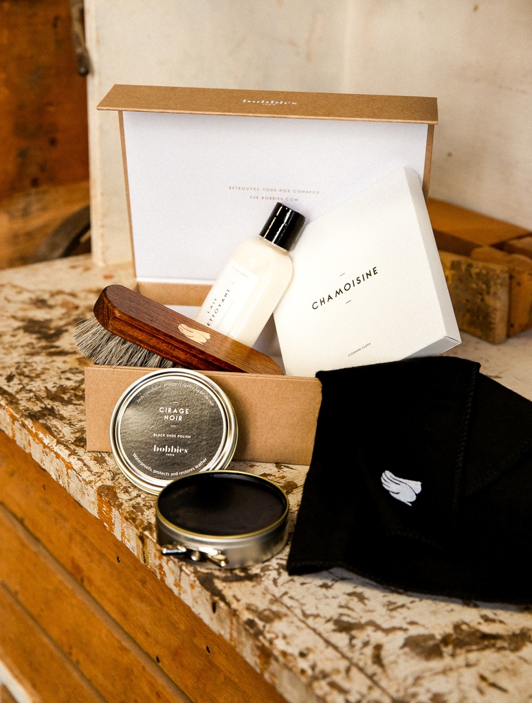 Reinigungsmittel : Zubehör Schuhpflege-Set - Leder (für Schuhe) - Bobbies