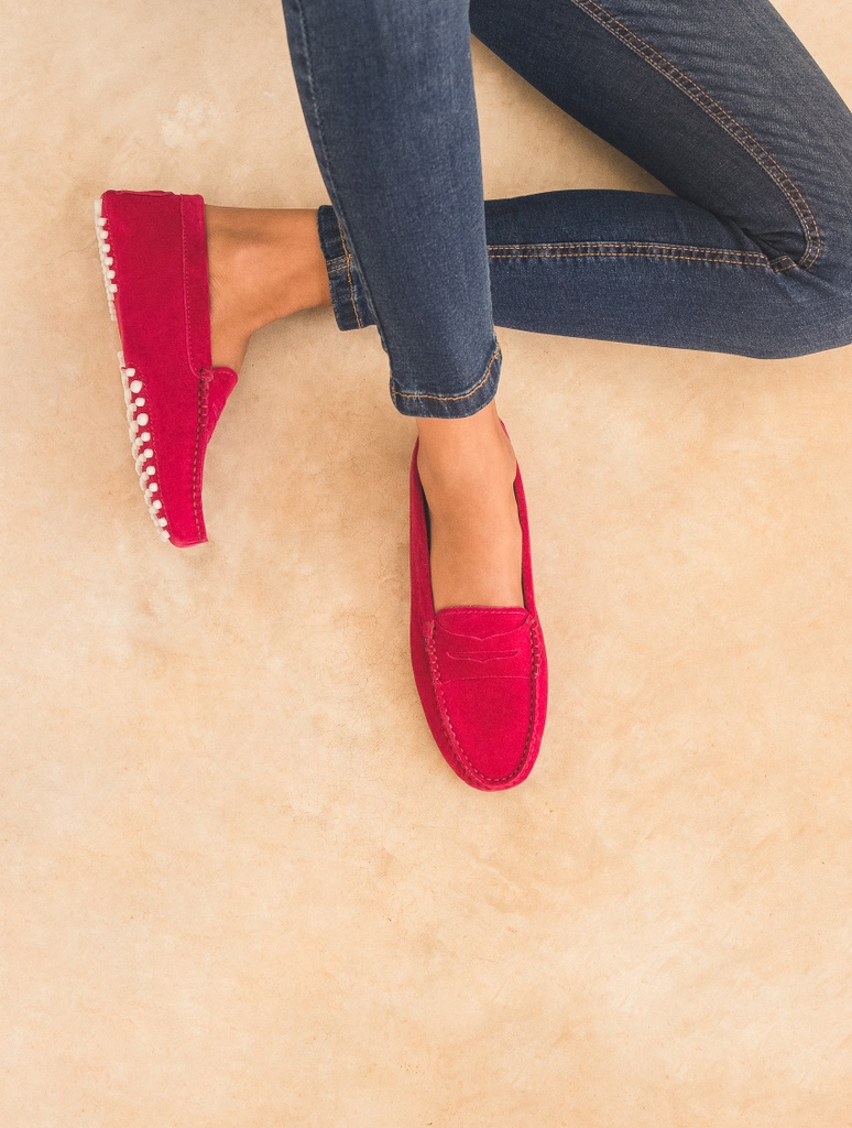 Mokassins & Derbys : Parisienne - Raspberry