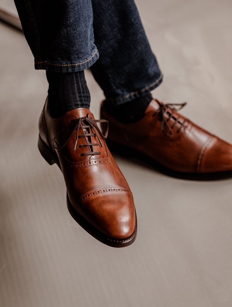 Derbies & Oxfords : Jean-Lennon - Weathered Cognac
