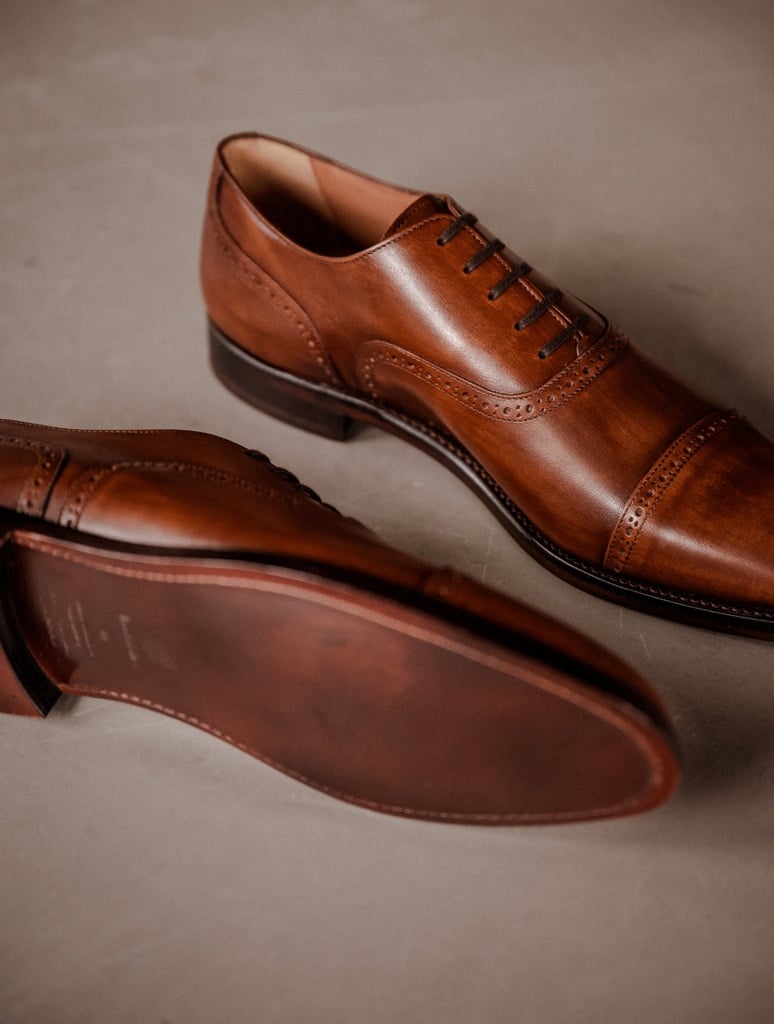 Derbies & Richelieu : Jean-Lennon - Cognac Patiné
