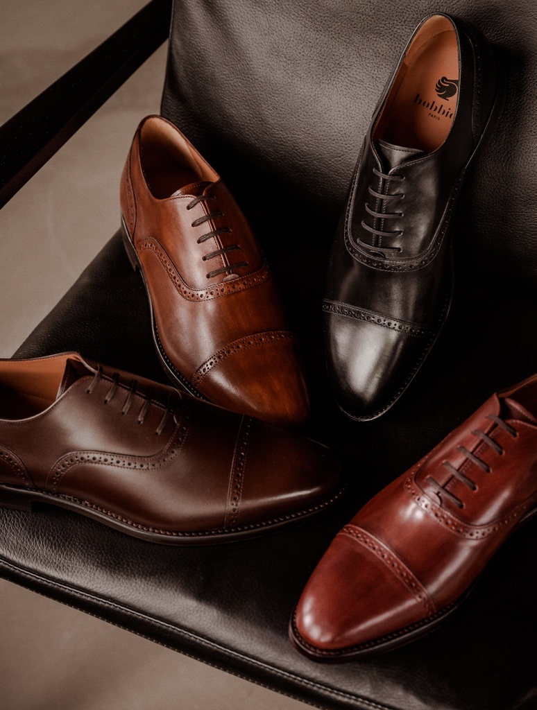 Derbies & Oxfords : Jean-Lennon - Cognac Patina