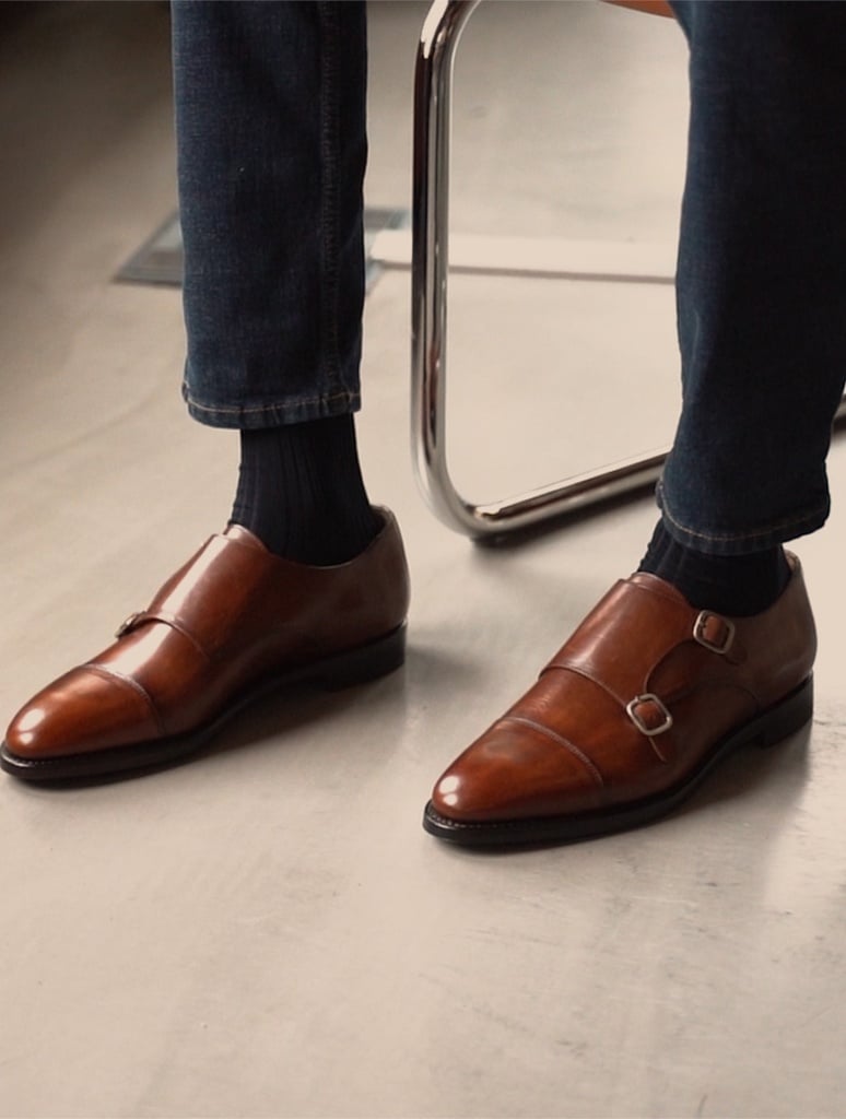 Derbies & Oxfords : Jean-Wayne - Cognac Patina