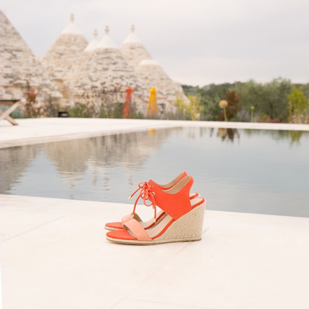 Alpargatas con cuña : L'Estivale - Coral