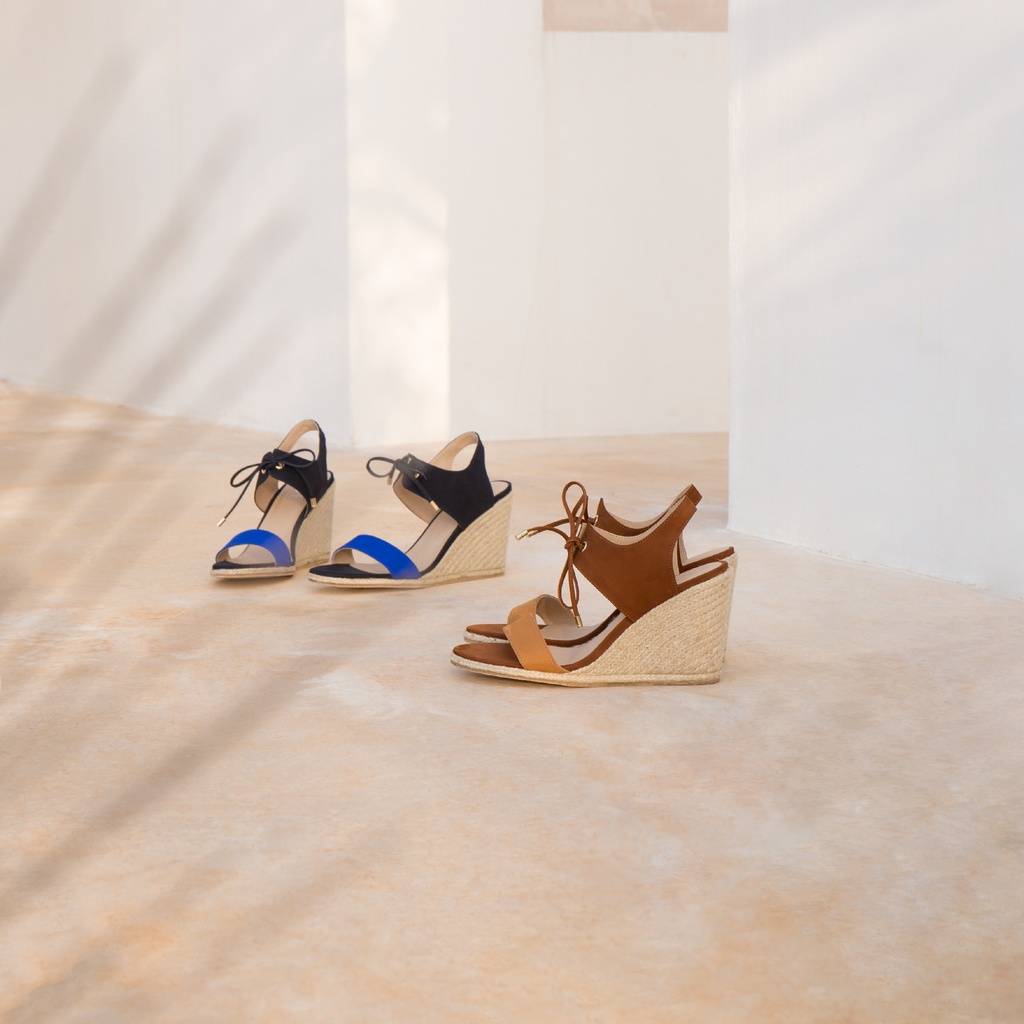 Espadrilles mit Keilabsatz : L'ESTIVALE - Noisette