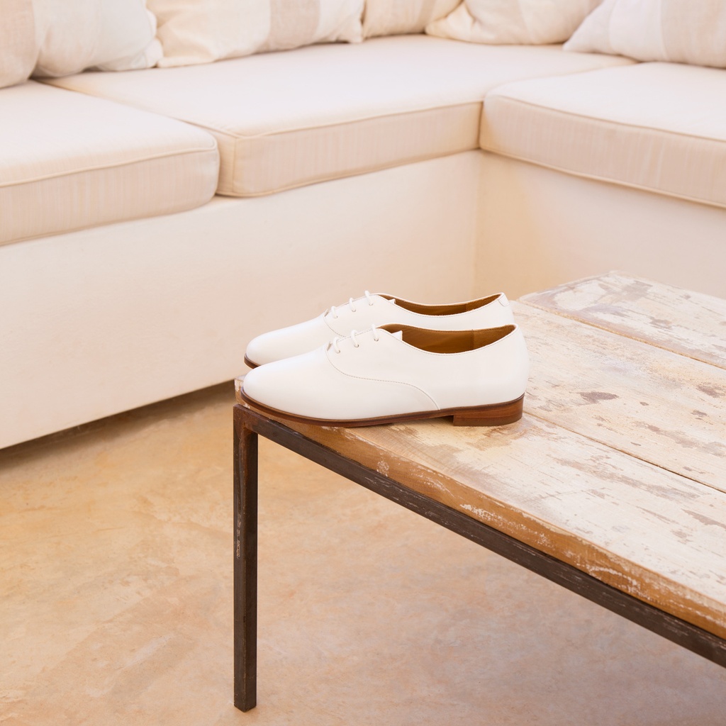 Mokassins & Derbys : La Sautillante - Blanc