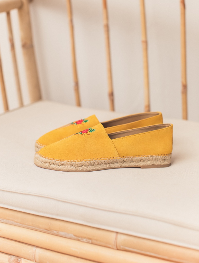 Espadrilles mit Keilabsatz : La Fondante - Tuscan Yellow
