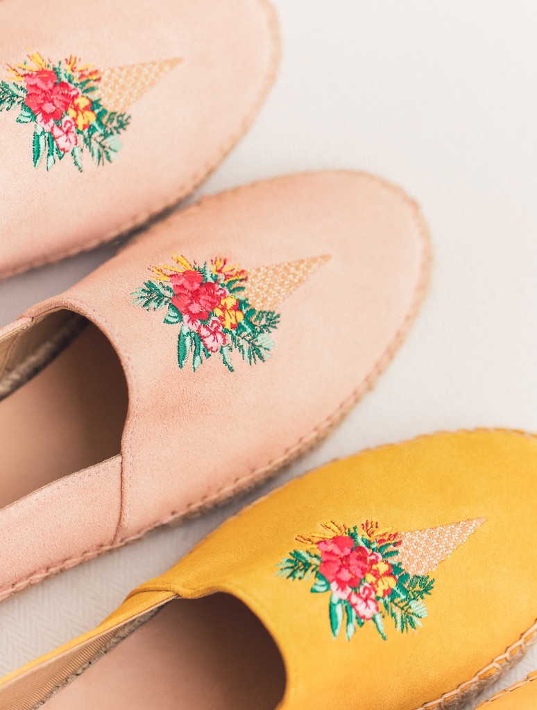 Espadrilles mit Keilabsatz : La Fondante - Tuscan Yellow