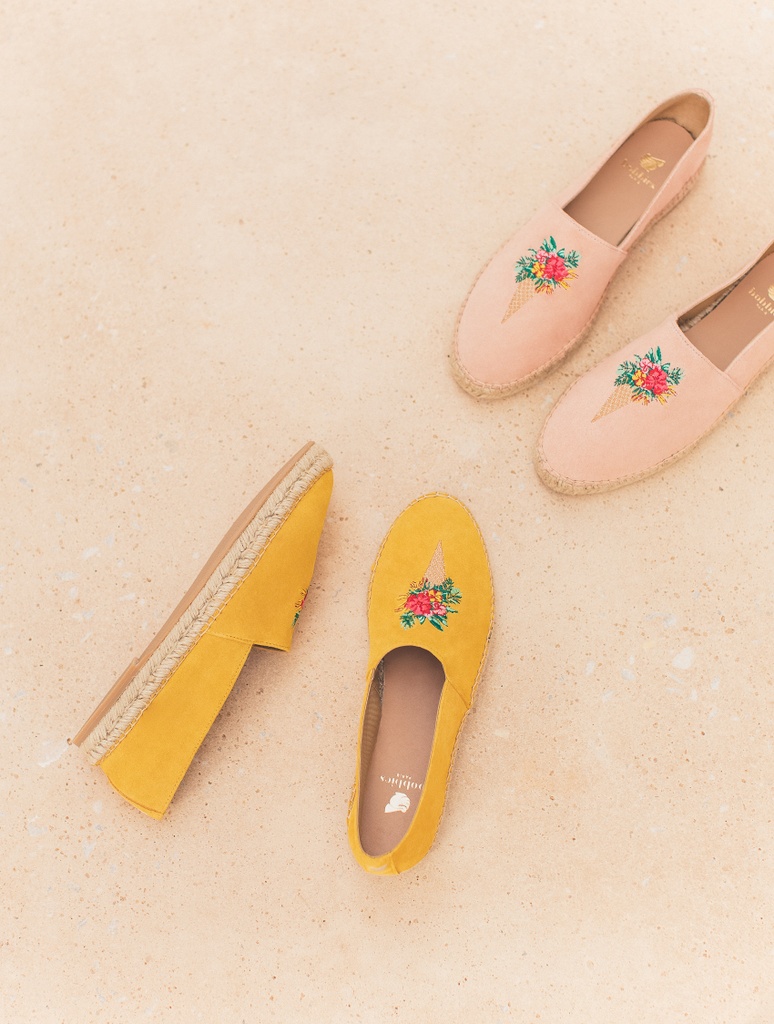 Espadrilles mit Keilabsatz : La Fondante - Tuscan Yellow