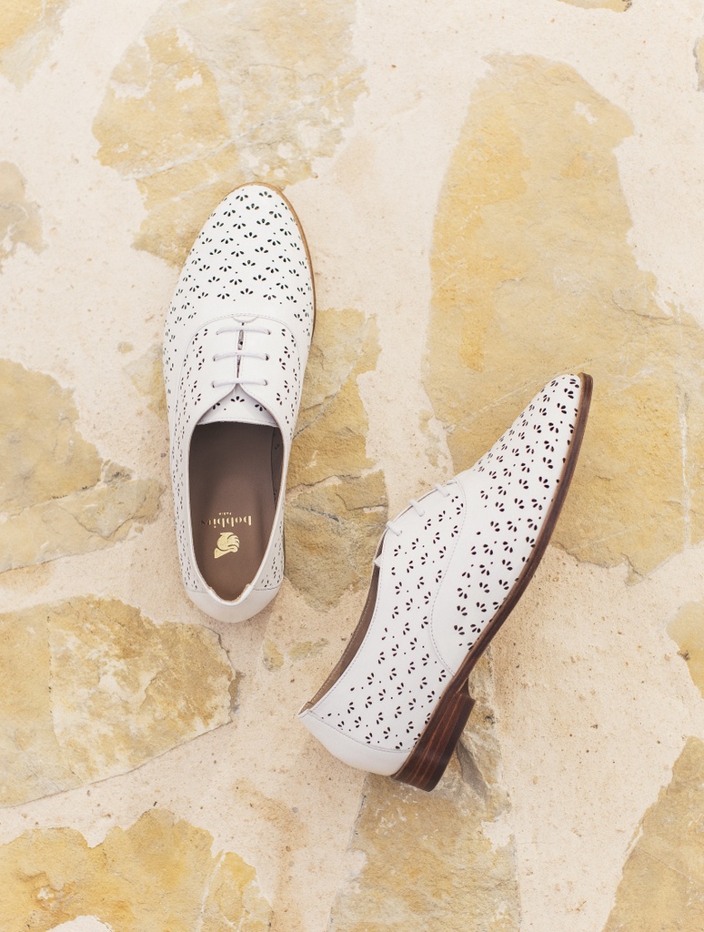 Mocasines y Derbies : La Fleurette - White