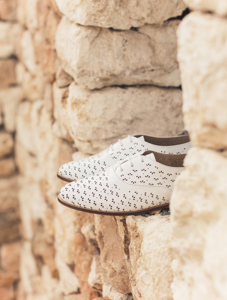 Mocasines y Derbies : La Fleurette - White
