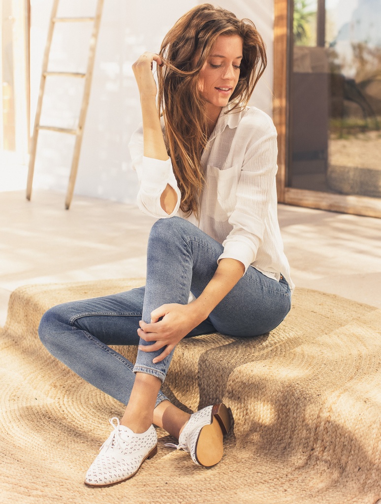 Mocasines y Derbies : La Fleurette - White