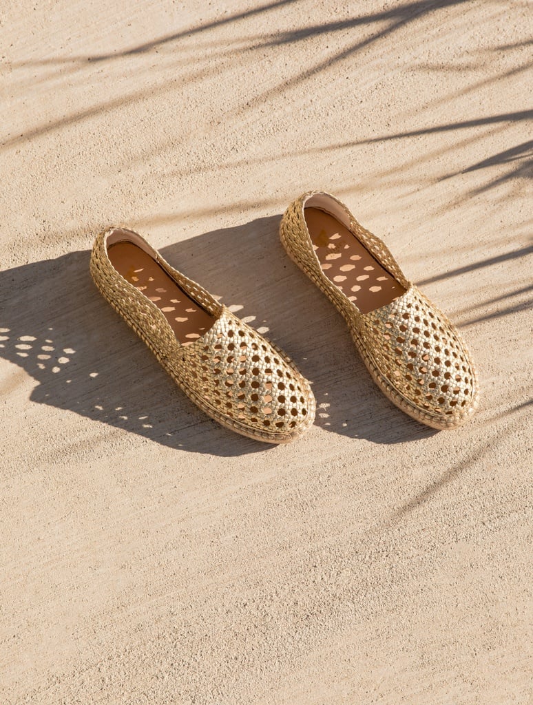 Espadrille Wedges : Bahia - Or Platine