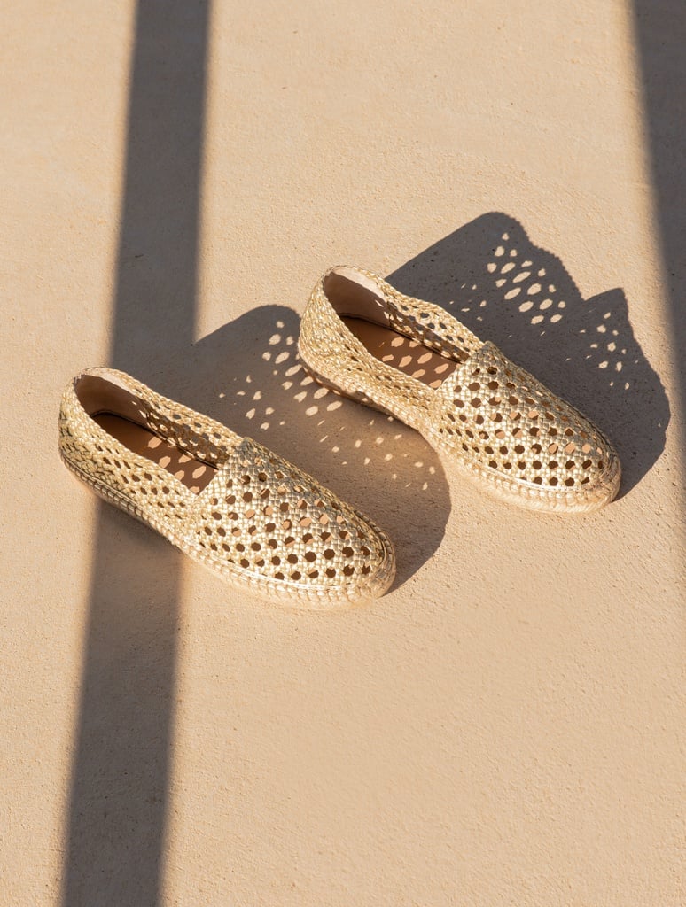 Espadrille Wedges : Bahia - Or Platine