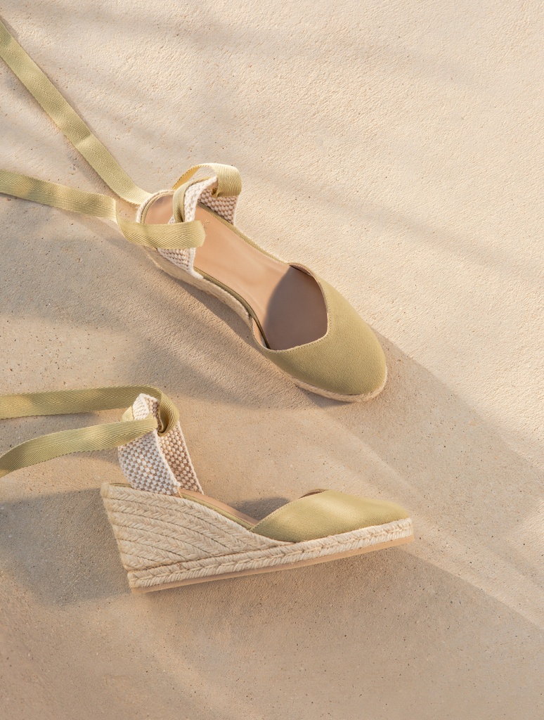 Espadrilles mit Keilabsatz : Chloé - Olive