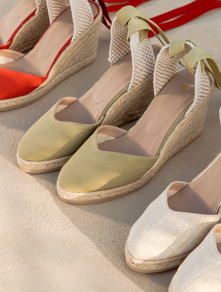 Espadrilles mit Keilabsatz : Chloé - Olive