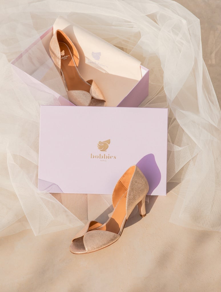 Sandales à Talons : Liz - Iridescent Champagne