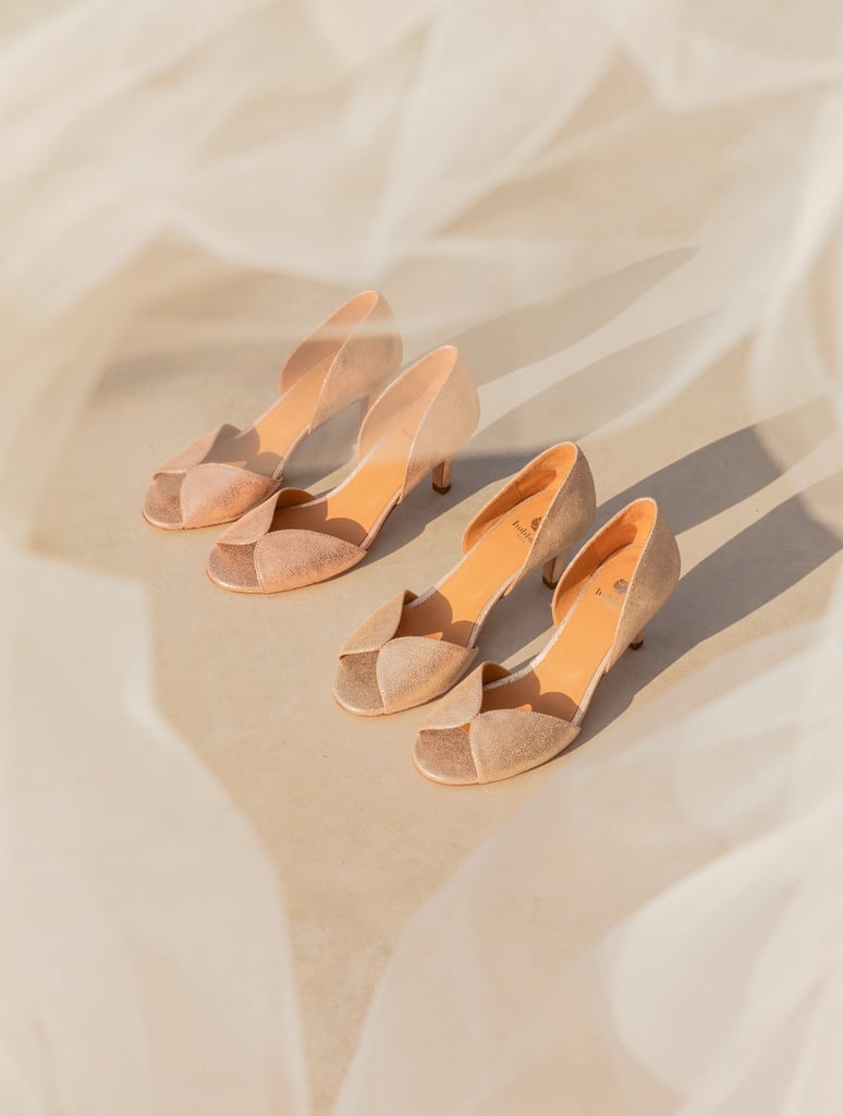 Sandales à Talons : Liz - Iridescent Champagne