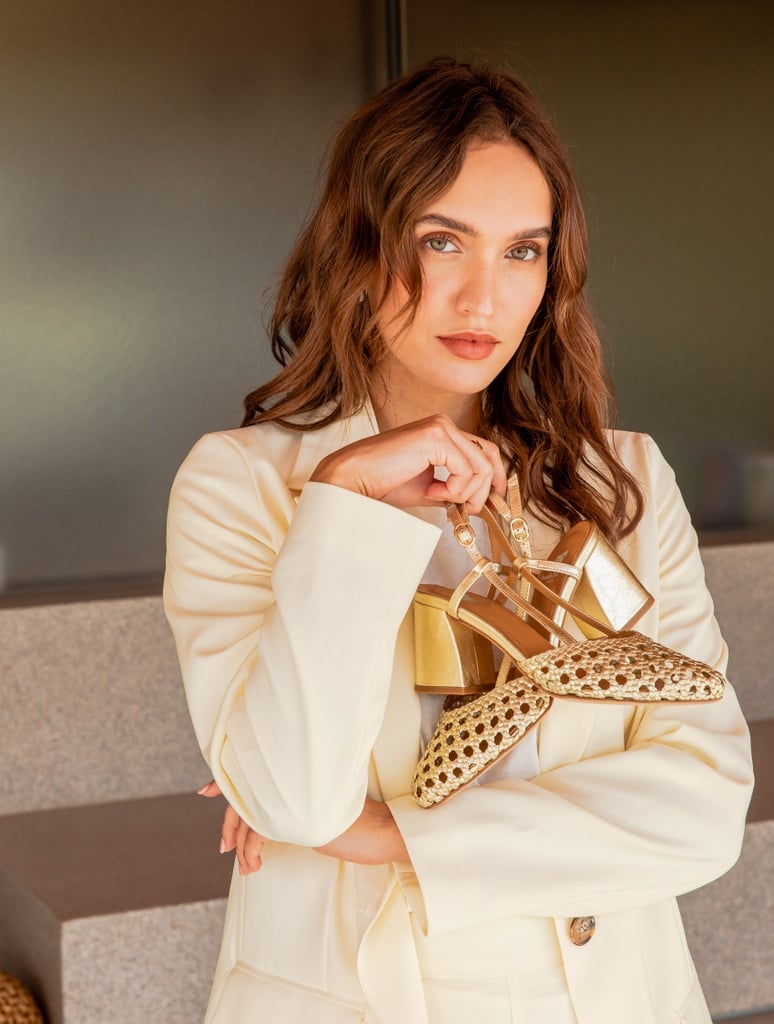 Heeled Sandals : Palma - Or Platine