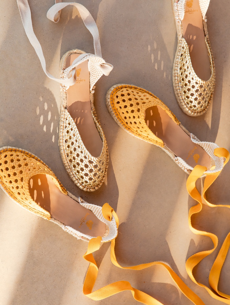 Espadrille Wedges : Tolède - Trinidad Yellow