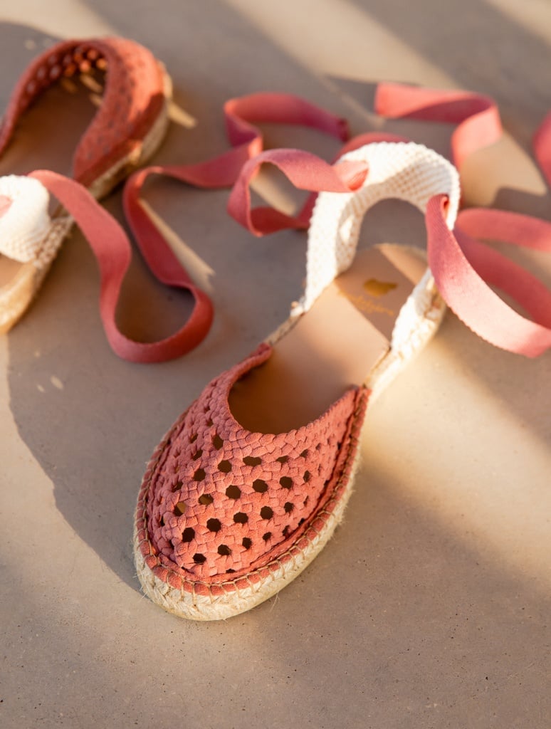Espadrille Wedges : Tolède - Vieux Rose