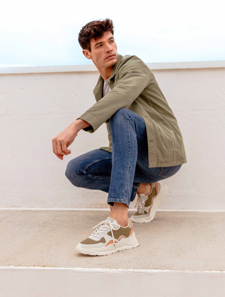 Sneakers : Carter - Olive - Papyrus - Tan