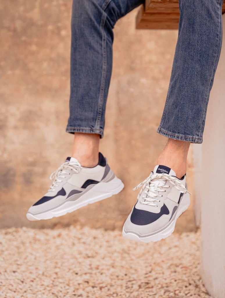 Sneakers : Carter - Nuances Bleu Gris