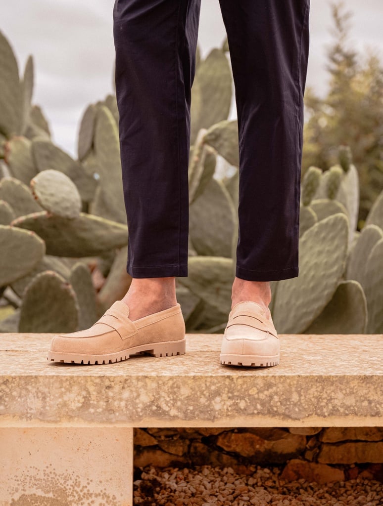 Mocassins & Mocassins à Picots : Frank - Sable