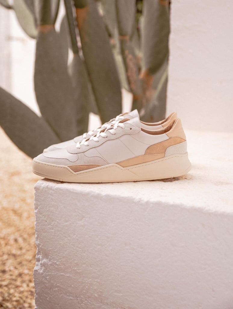 Baskets : Malibu - Blanc Cassé & Nuances de Beige