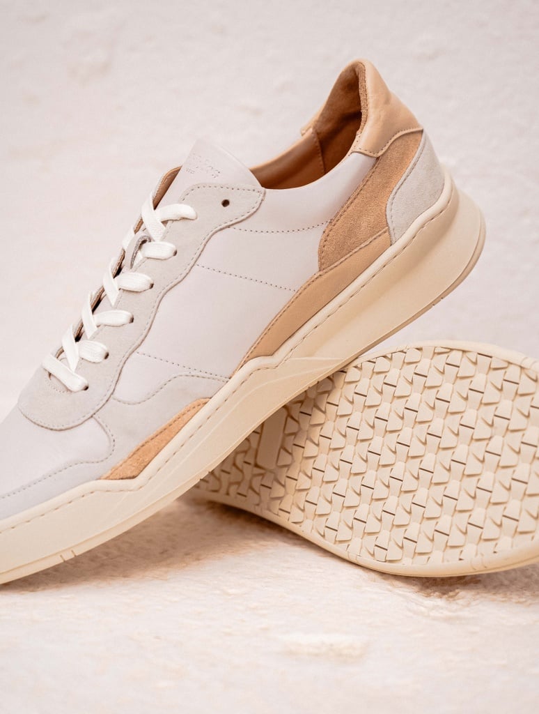 Baskets : Malibu - Blanc Cassé & Nuances de Beige