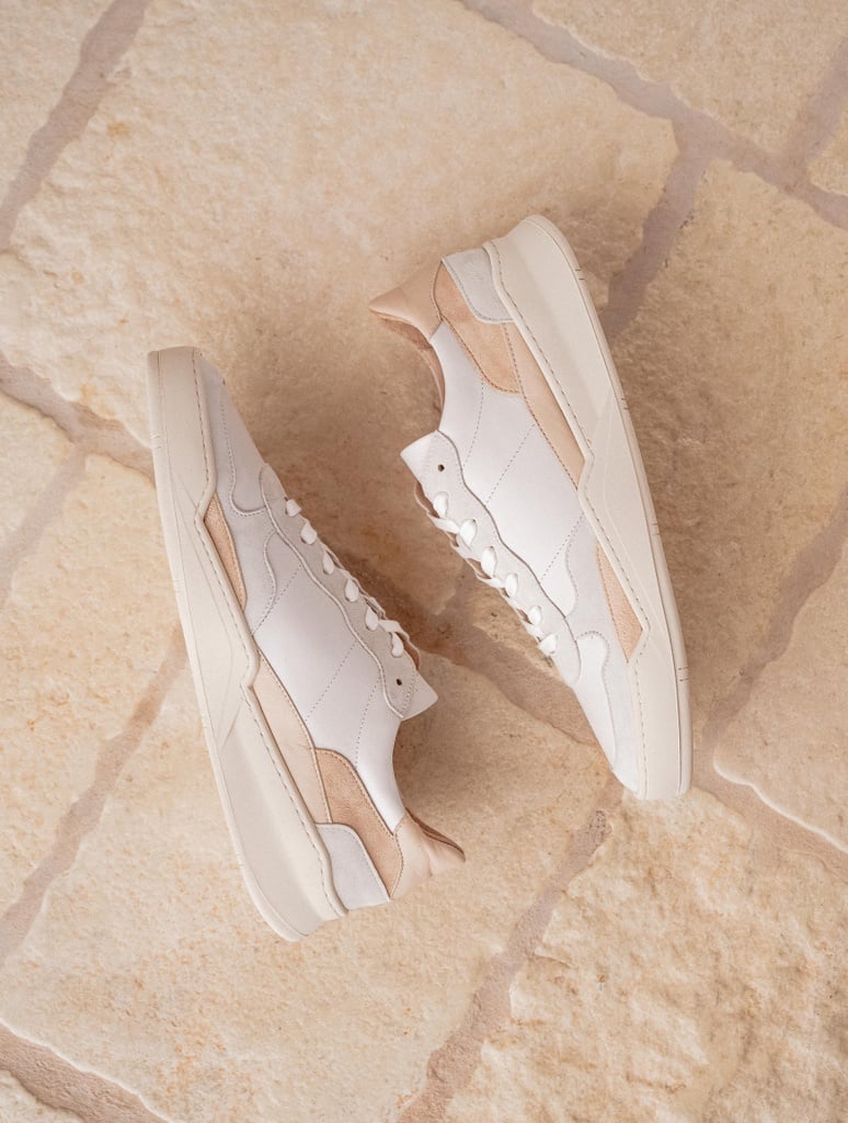 Baskets : Malibu - Blanc Cassé & Nuances de Beige