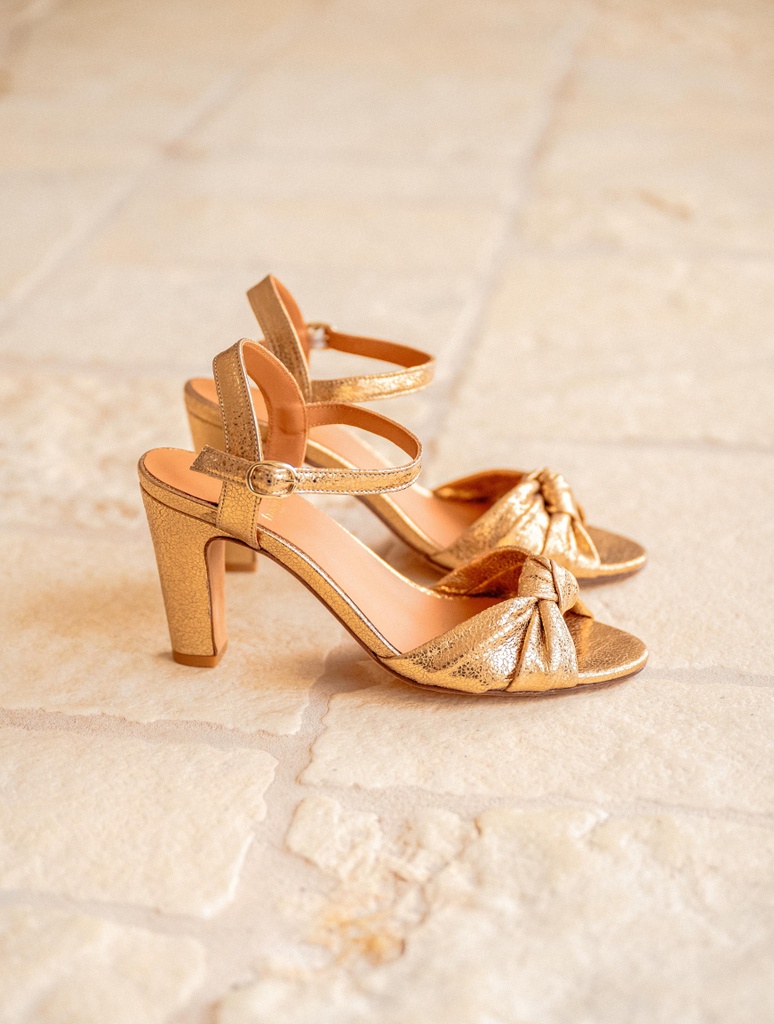 Sandalias de Tacón : Candice - Gold