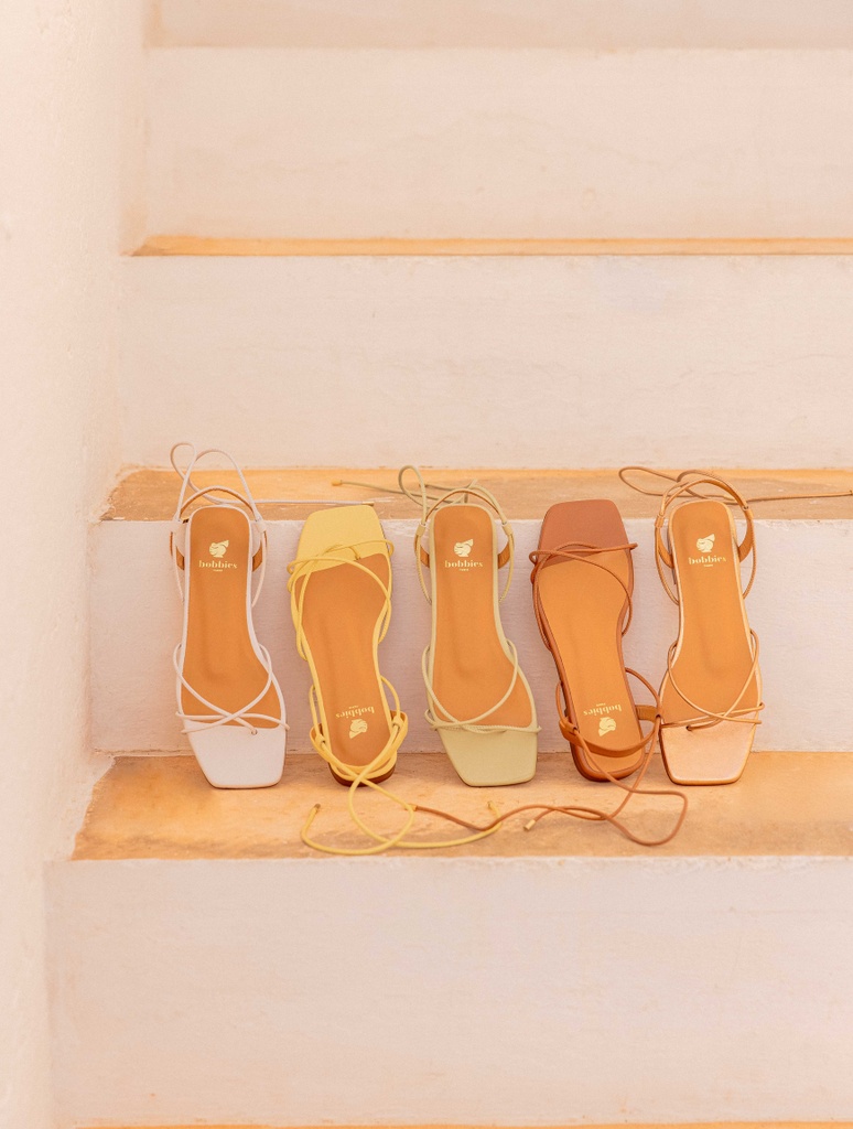 Sandalias Planas : Calixte - Pistache Glacée