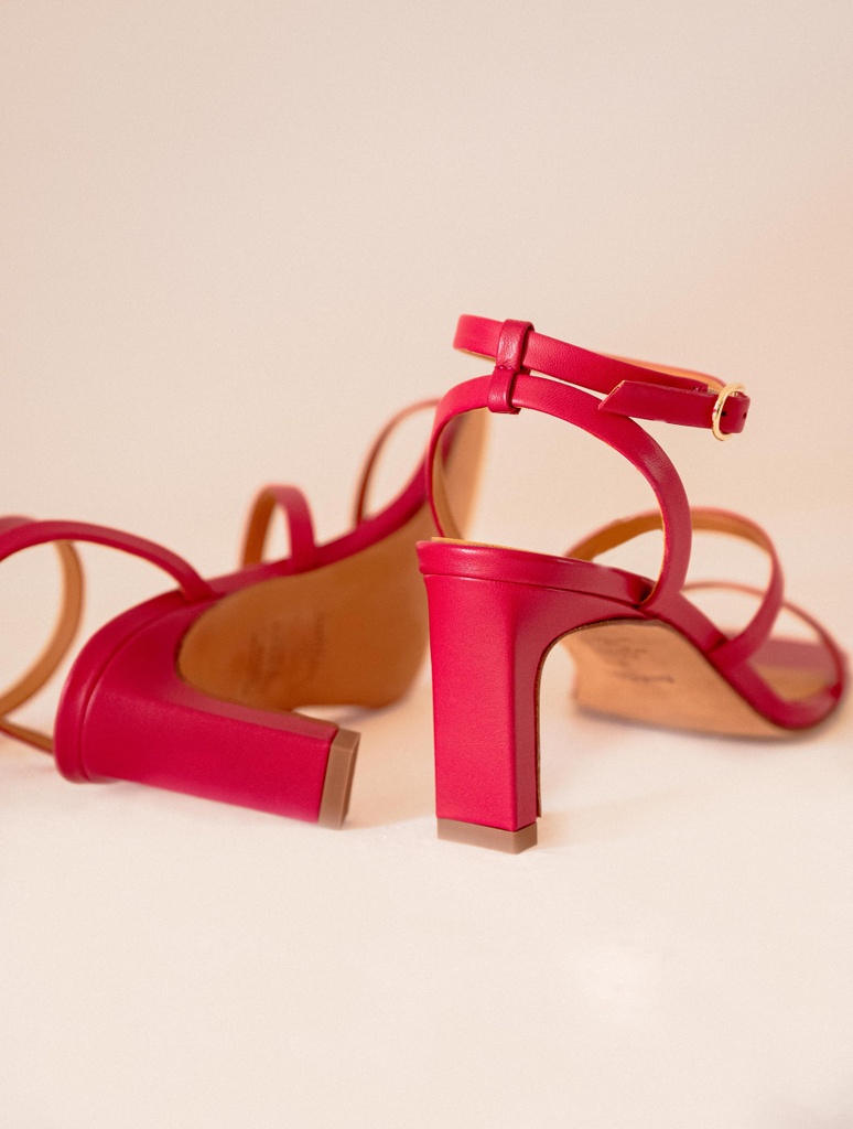 Sandales à Talons : Casey - Fuchsia