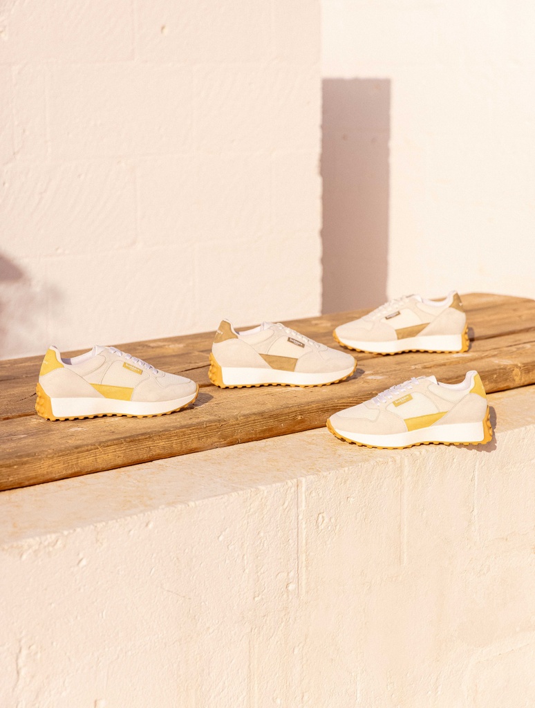 Zapatillas : Foxie - Blanc & Eucalyptus