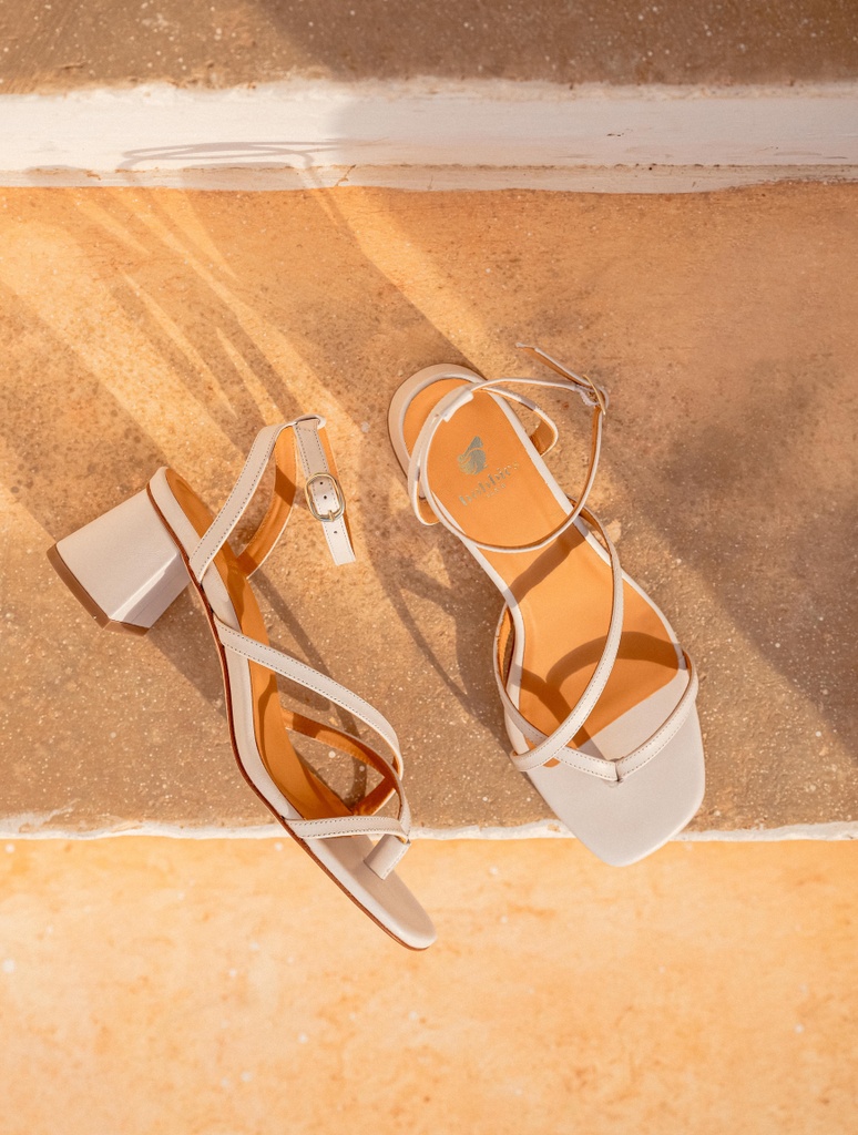 Heeled Sandals : Ginnie - Off White