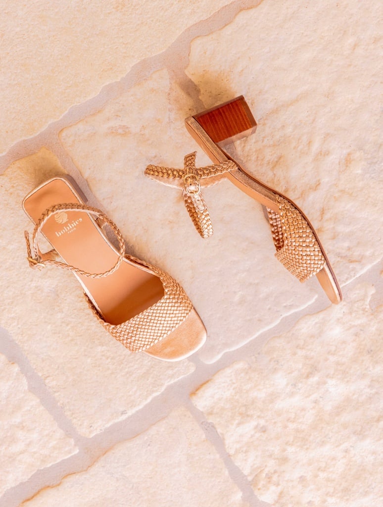 Sandalen mit Absatz : Mara - Antique Gold