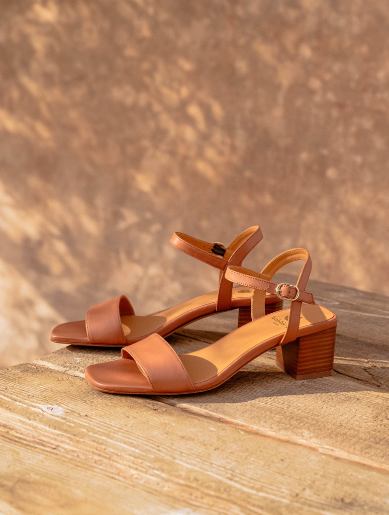 Sandalias de Tacón : Rita - Pecan