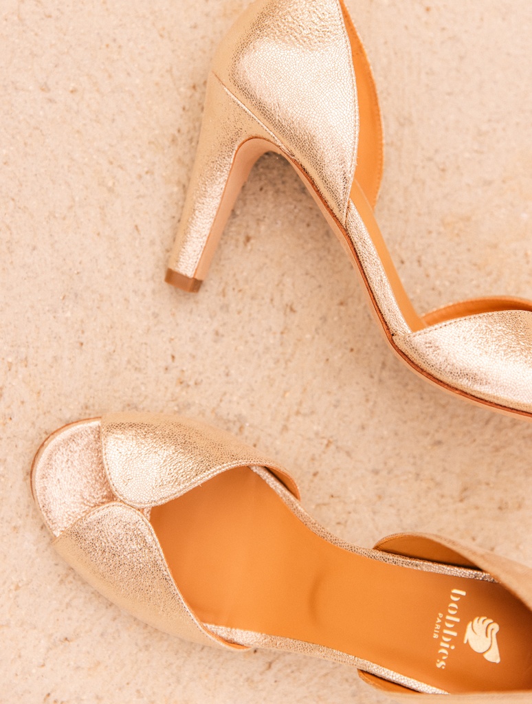 Sandalias de Tacón : Samba - Iridescent Champagne