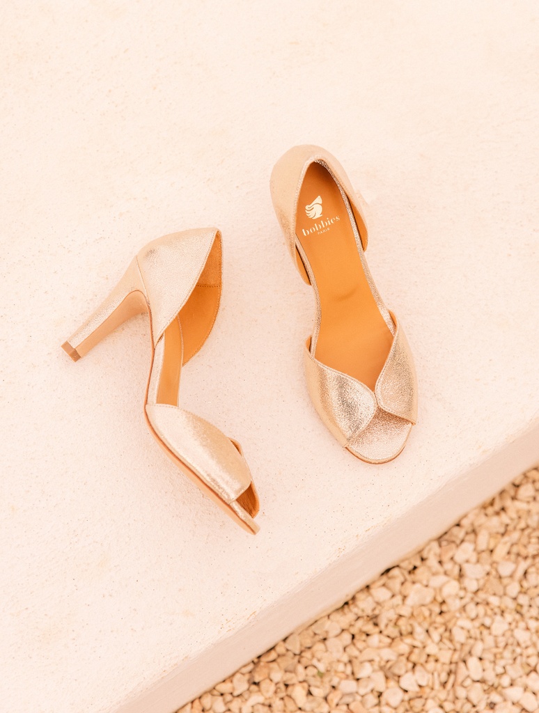 Sandalias de Tacón : Samba - Iridescent Champagne