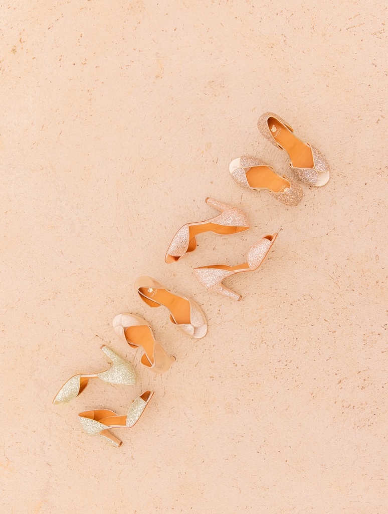 Sandalias de Tacón : Samba - Iridescent Champagne