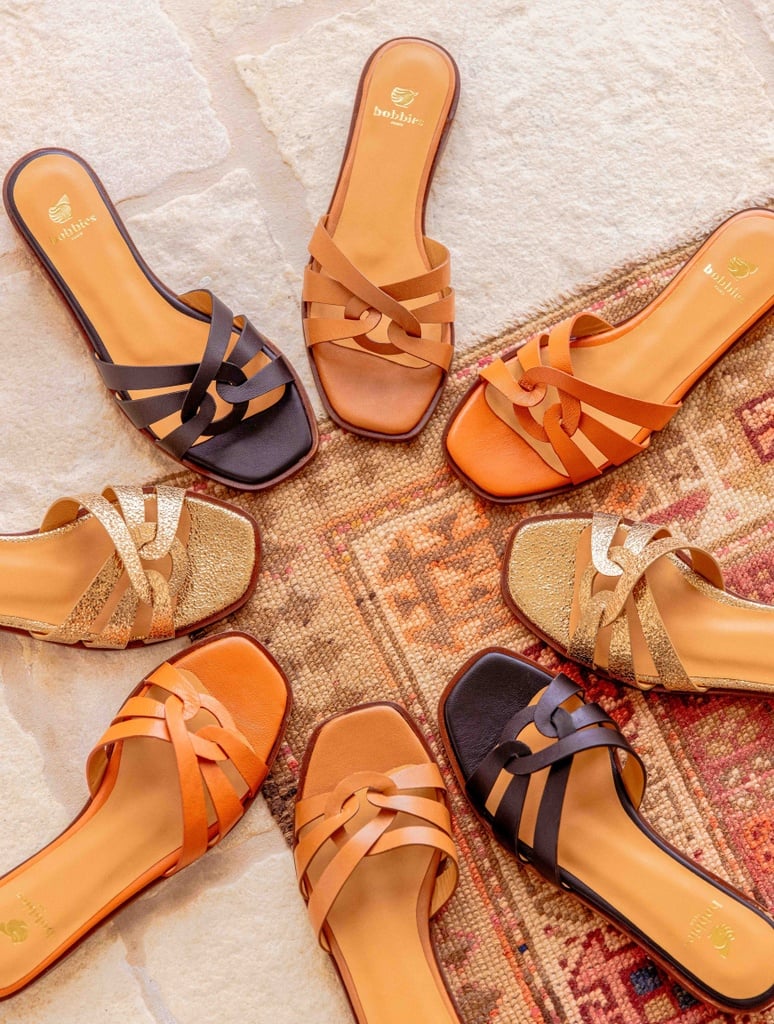 Sandalias Planas : Thaïs - Orange Provençal